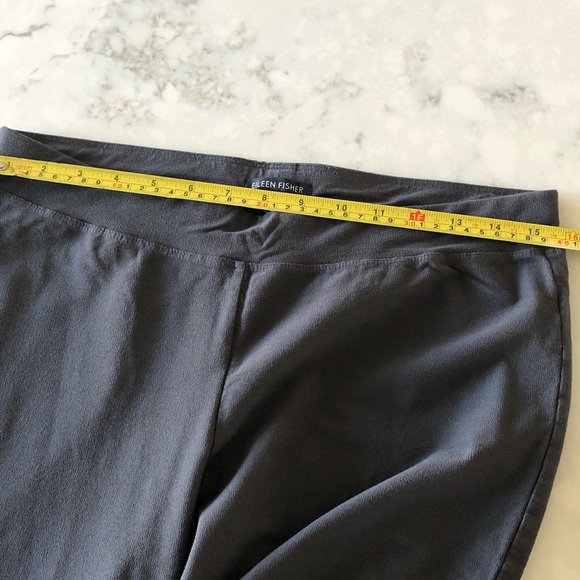 Eileen Fisher Gray Knit Elastic Waist Pants | S - Picture 5 of 7